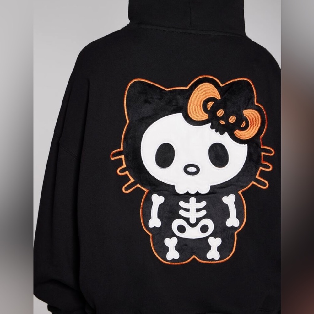 Hello Kitty Halloween Skull Forever 21 Hoodie Jacket
